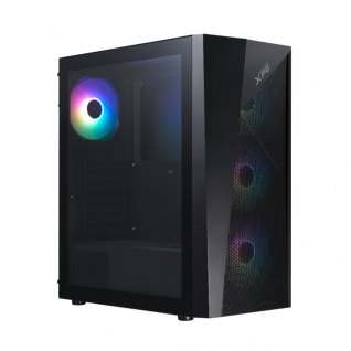 Gabinete ADATA XPG LANDER 500 | Media Torre | ATX / Micro-ATX / Mini-ITX | USB-A 3.2 | Cristal Templado | Incluye 4 Ventiladores ARGB | Negro | LANDER500MTA-BKCWW