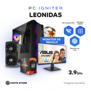 PC IGNITER LEONIDAS - R5 5600G + RTX4060 + MONITOR