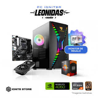 PC Igniter Leonidas | R5 5600GT | RTX 4060 8GB | 16GB de RAM | SSD 1TB + Monitor 27"