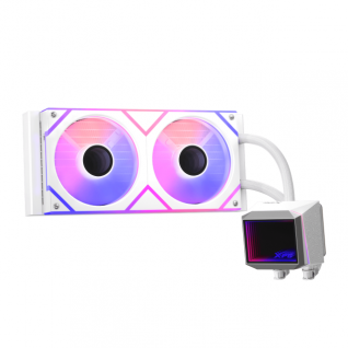 Enfriamiento L&iacute;quido ADATA XPG LEVANTE II 240 | 240 mm | 600 a 2000 RPM | AM5 / AM4 | LGA 1851 / 1700 / 1200 / 115x | ARGB | Blanco | LEVANTEII240-WHCWW