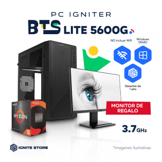 PC IGNITER BTS LITE - RYZEN 5 5600G + MONITOR 21.5"