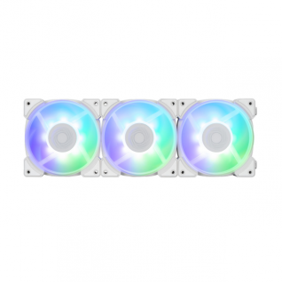 Kit de 3 Ventiladores InWin LYNX LN120 | 120mm x 3 | PWM 900 - 2200 RPM | RGB | 17.2 - 25.5 dB(A) | Color Blanco| LN120P