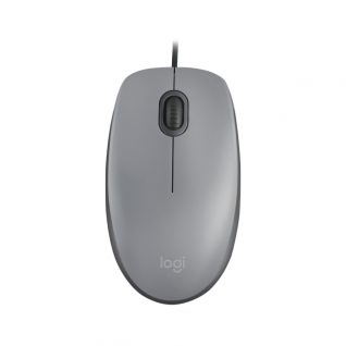 Mouse Alámbrico Logitech M110 Silent | Cable de 180cm | Seguimiento óptico | 1000 DPI | USB-A | Color Gris |  910-006757