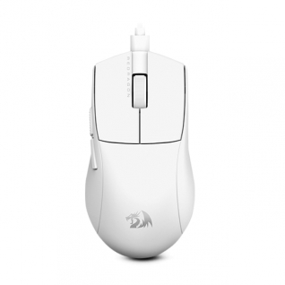 Mouse Gamer Alámbrico Redragon K1NG M724 | 12400 DPI | Sensor Óptico Pixart 3327 | Ultraligero | 42 g | 5 Botones Programables | Blanco | M724W