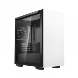 Gabinete DeepCool MACUBE 110 WH | Mini Torre | Micro-ATX / Mini-ITX | USB-A 3.0 | Incluye 1 Ventilador | Cristal Templado Magn&eacute;tico | Blanco | MACUBE 110 WH