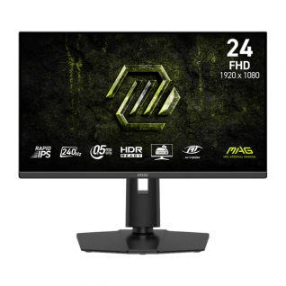 Monitor Gamer Plano MSI MAG 245PF X24 | 23.8" | 1920 x 1080 (FHD) | IPS | 240Hz | 0.5ms (GTG) | AMD FreeSync Premium / HDR Ready | HDMI 2.0b / DisplayPort 1.2a / Jack 3.5mm | Negro | MAG 245PF X24