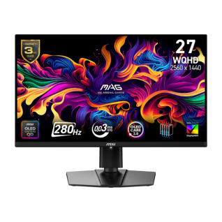 Monitor Gamer Plano MSI MAG 271QP QD-OLED X28 | 26.5" | 2560 x 1440 (WQHD) | QD-OLED | 280Hz | 0.03ms (GTG) | Adaptive Sync / HDR | HDMI 2.1 / DisplayPort 1.4 / USB-C / Jack 3.5mm | Negro | MAG 271QP QD-OLED X28