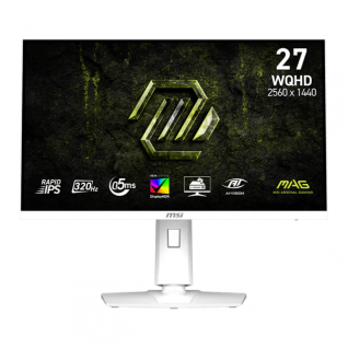 Monitor Gamer Plano MSI MAG 274QRFW X32 | 27" | 2560 x 1440 (WQHD) | IPS | 320Hz | 0.5ms (GTG) | Adaptive Sync / DisplayHDR 400 | HDMI 2.1 / DisplayPort 1.4a / Jack 3.5mm | Blanco | MAG 274QRFW X32