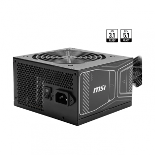 Fuente de Poder MSI MAG A750GN PCIE5 | 750W | 80 PLUS Gold | No Modular | Compatible con ATX 3.1 y PCIe 5.1 | Negro | MAG A750GN PCIE5