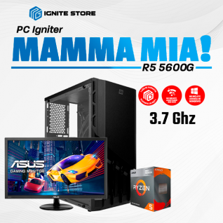 PC IGNITER MAMMA MIA - R5 5600G + 16GB + 480GB + MONITOR GAMER ASUS 21.5"