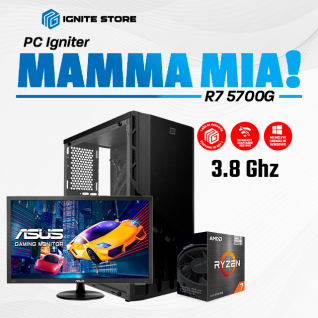PC IGNITER MAMMA MIA - RYZEN 7 5700G + 16GB + 500GB + MONITOR GAMER ASUS 21.5"