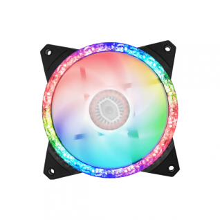 Ventilador CoolerMaster Masterfan MF120 Prismatic | 650-2000 RPM | 8 - 27 dBA | 4-Pin (PWM) | 3-Pin ARGB | MFY-B2DN-20NPA-R1