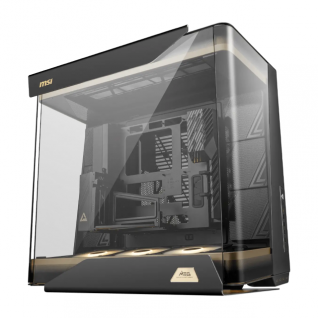 Gabinete MSI MEG MAESTRO 900R | Torre Completa | E-ATX / ATX / Micro-ATX / Mini-ITX | 4 x USB-A / 5 x USB-C | Incluye 3 Ventiladores ARGB | Cristal Templado Panor&aacute;mico 3 Lados | Bandeja Giratoria Desmontable para Tarjeta Madre | Negro | MEG MAESTRO 900R
