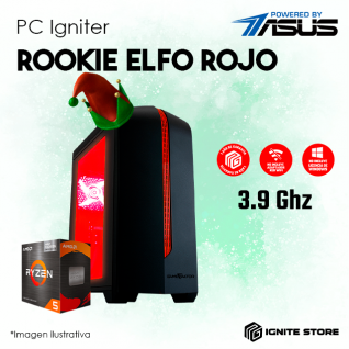 PC IGNITER ROOKIE ELFO ROJO - 5600G + 16GB + 500GB NVME