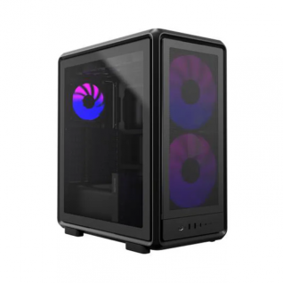 Gabinete Cooler Master MasterFrame 500 Mesh | Media Torre | ATX / Micro-ATX / Mini-ITX | USB-A 3.0 | 3 Ventiladores Preinstalados | Panel Frontal Mesh de Alto Airflow | Cristal Templado | Negro | MF500M-KHNN-S01