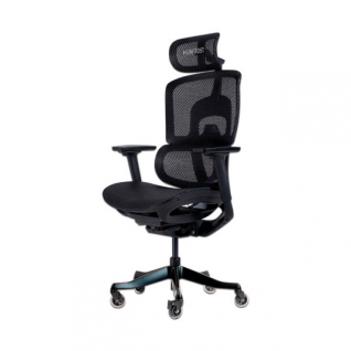 Silla Gamer Munfrost Neo | Hasta 180 kg | Soporte Lumbar Ajustable | Inclinación de Hasta 145 Grados | Negro | MFMSINEB
