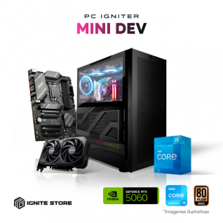 PC Igniter Mini Dev | Core i5 12400F | RTX 5060 8GB | 32GB de RAM | SSD 1TB