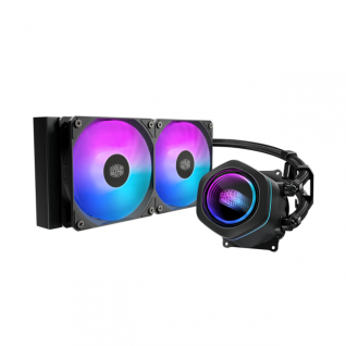 Enfriamiento L&iacute;quido Cooler Master MasterLiquid Core Nex 240 | 240 mm | 2,800 RPM | 25 dBA | AM5 / AM4 | LGA 1851 / 1700 / 1200 / 1150 / 1151 / 1155 / 1156 | ARGB | Negro | MLX-D24M-A18PA-R1