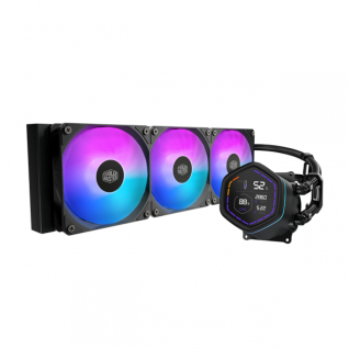 Enfriamiento L&iacute;quido Cooler Master MASTERLIQUID CORE NEX DIGITAL 360 Black | 360 mm | Pantalla LED 2.1" | AM5 / AM4 | LGA1851 / 1700 / 1200 / 115x | ARGB | Negro | MLX-D36M-A18PA-RD