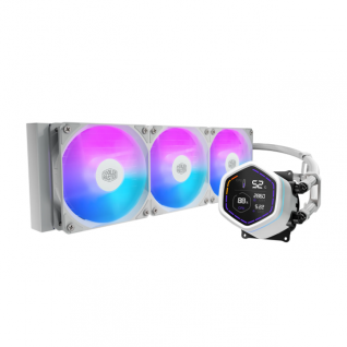 Enfriamiento L&iacute;quido Cooler Master MASTERLIQUID CORE NEX DIGITAL 360 White | 360 mm | Pantalla LED 2.1" | AM5 / AM4 | LGA1851 / 1700 / 1200 / 115x | ARGB | Blanco | MLX-D36M-A18PW-RD