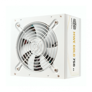 Fuente de Poder Cooler Master MWE Gold 750 V3 ATX 3.1 | 750W | 80 PLUS Gold | 24-pin ATX | 120 mm | No Modular | Blanco | MPE-7506-ACAG-GUS