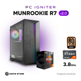 PC IGNITER MUNROOKIE  R7 5700G V2.0 - 32GB + 500GB