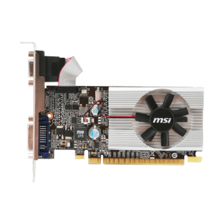 Tarjeta de Video MSI N210-MD1G/D3 | 1GB GDDR3 | PCIe 2.0 | 64 Bits | 1 x HDMI / 1 x D-Sub (VGA) / 1 x DVI | Low Profile | N210-MD1G/D3