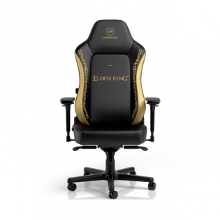 Silla Gamer noblechairs HERO Elden Ring Edition | Hasta 150 kg | Soporte Lumbar Integrado Ajustable | Reposabrazos 4D | Estrella de Aluminio | Inclinaci&oacute;n de Hasta 125 Grados | Edici&oacute;n Especial | Negro / Dorado | NBL-HRO-PU-ERE