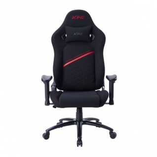 Silla Gamer ADATA XPG Nexus | Inclinación de 155° | Hasta 125 kg | Tela Repelente al Agua | Base de Acero | Negro / Rojo | NEXUS-RDCWW