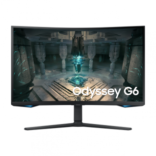 Monitor Gamer Curvo Samsung Odissey G6 | 32" | 2,560 x 1,440 (QHD/2K) | Panel VA / Pantalla Curva | 1ms(GTG) | 240Hz | FreeSync Premium Pro | HDMI / DisplayPort | Bocinas Integradas | LS32BG650ELXZX