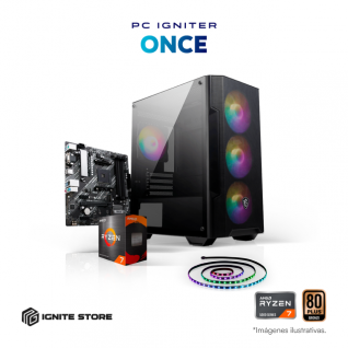 PC Igniter Once | R7 5700G | 16GB de RAM | SSD 500GB + Tira ARGB de Regalo