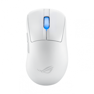 Mouse Gamer Inal&aacute;mbrico ASUS ROG Keris II Ace | Hasta 107 Horas de Bater&iacute;a | Hasta 42000 DPI | Sensor &Oacute;ptico ROG AimPoint Pro | 54 g | 2.4GHz / Bluetooth / USB-A | RGB | Blanco | P714 ROG KERIS II WL ACE/WHT