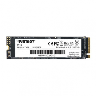Unidad SSD Patriot - P310 - 2280 M.2 PCIeGen3 x4 - 960Gb - 2100Mb/s - 9SE00124-P310P960GM28