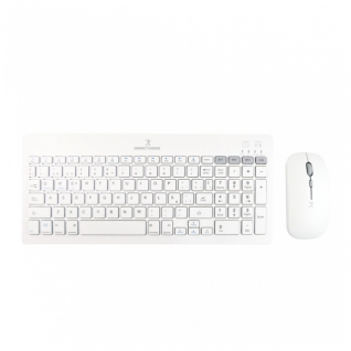 Kit de Teclado y Mouse Inalámbrico Perfect Choice Zebrary | Bluetooth (Receptor USB) | Español | Blanco | PC-201380