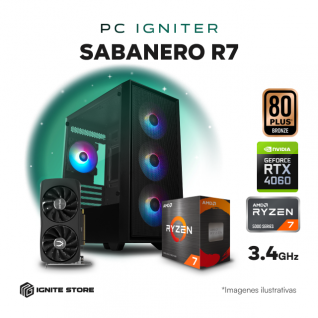 PC IGNITER SABANERO - R7 5700X + RTX 4060