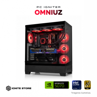 PC Gamer Igniter Omniuz | Intel Core Ultra 7 265KF | NVIDIA GeForce RTX 5070 12GB | 32GB RAM DDR5 | SSD 1TB