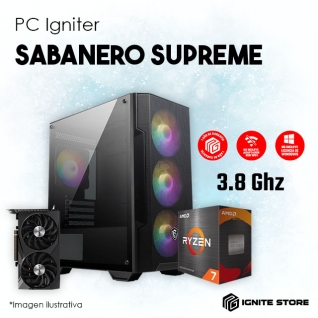 PC Igniter Sabanero SUPREME R7 5800X + RTX 4060 Ti