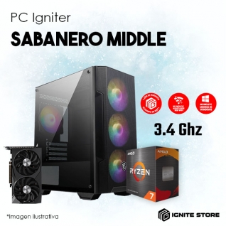 PC Igniter Sabanero MIDDLE R7 5700X + RTX 4060 Ti