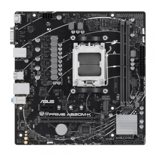 Tarjeta Madre ASUS PRIME A620M-K | Micro ATX | AM5 | AMD A620 | DDR5 (Hasta 96GB) | VGA / HDMI | Negro | PRIME A620M-K
