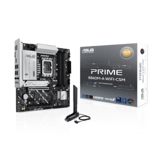 Tarjeta Madre Asus Prime B860M-A WIFI-CSM | micro- ATX  | LGA1851 | Intel B860 | DDR5 (256GB Max)| Wi-Fi 6E | PRIME B860M-A WIFI-CSM