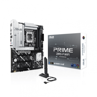 Tarjeta Madre ASUS PRIME Z890-P WIFI |  ATX | LGA1851 |  Intel Z890 | DDR5 x4 (Max. 256GB) | USB-C  (Thunderbolt)| Wi-Fi 7 / Bluetooth 5.4 | PRIME Z890-P WIFI