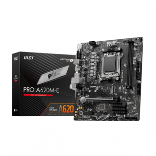 Tarjeta Madre MSI PRO A620M-E | mATX | Socket AM5 | AMD A620 | DDR5 (Hasta 128GB) | PRO A620M-E