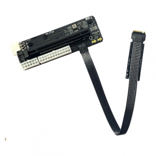 Adaptador Externo R43SG | 4.0 M.2 | Tarjeta Gráfica para Portátil | Cable de Extensión eGPU | Tarjeta Gráfica Externa | Acoplamiento PCI Express Gen4 | Cable de 25cm | R43SG