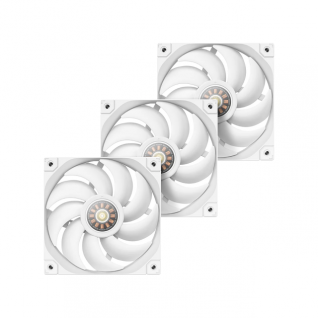 Kit de 3 Ventiladores DeepCool FT12 | 120mm | 2150 RPM | 32 dBA | 4-pin PWM | Color Blanco | R-FT12-WHWPN3-G