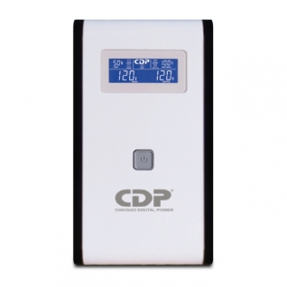 No Break CDP R-SMART 2010 | 2000 VA | 1200 W | Pantalla LCD Interactiva | Blanco | R-SMART2010