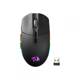 Mouse Inalámbrico Redragon Invader M719 PRO | 8 botónes customizables | 500-10,000 DPI | USB C |  Hasta 58 hrs de batería | M719RGB-PRO