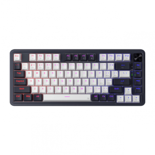 Teclado Mecánico Redragon UCAL PRO K673 | Hot Swap | Inalámbrico | 75% | RGB | Control De Perilla Dedicado |  Abyssal Blue | K673WB-RGB-PRO