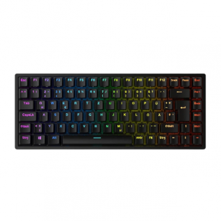 Teclado Gamer Mec&aacute;nico Inal&aacute;mbrico Royal Kludge RK84 | 75% TKL | Switch Red Hot-Swap | 2.4 GHz / Bluetooth / Cable | Espa&ntilde;ol | RGB | Negro | RK84BK