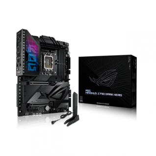 Tarjeta Madre ASUS ROG Maximus Z790 Dark Hero | ATX | LGA1700 | Intel Z790 | DDR5 Hasta 192GB | HDMI / Thunderbolt | Wi-Fi 7 / Bluetooth 5.4 | ROG MAXIMUS Z790 DARK HERO