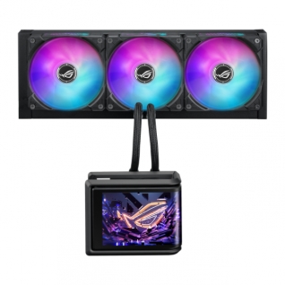 Enfriamiento Líquido ASUS ROG Ryuo IV SLC 360 ARGB | 360 mm | 3200 RPM | AM5 / AM4 | LGA 1700 / 1851 | Pantalla Curva Personalizable de 6.67" 2K AMOLED | ARGB | Negro | ROG Ryuo IV SLC 360 ARGB